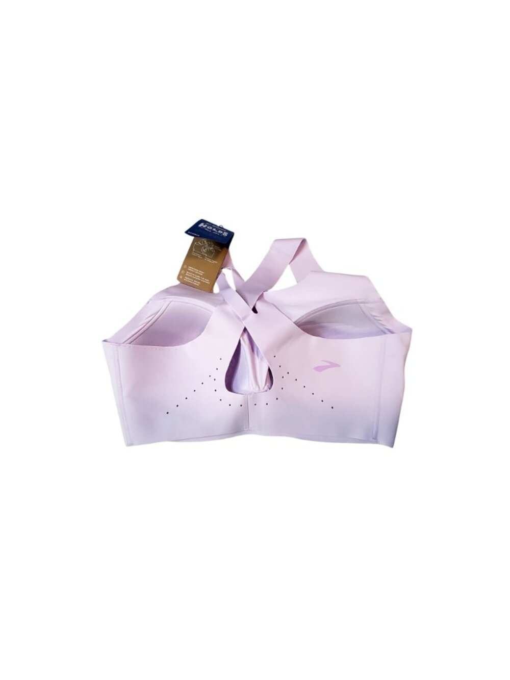 Brooks Womens Dare Crossback Run Bra 32DD Lavender Purple High-Impact Support - Picture 2 of 10